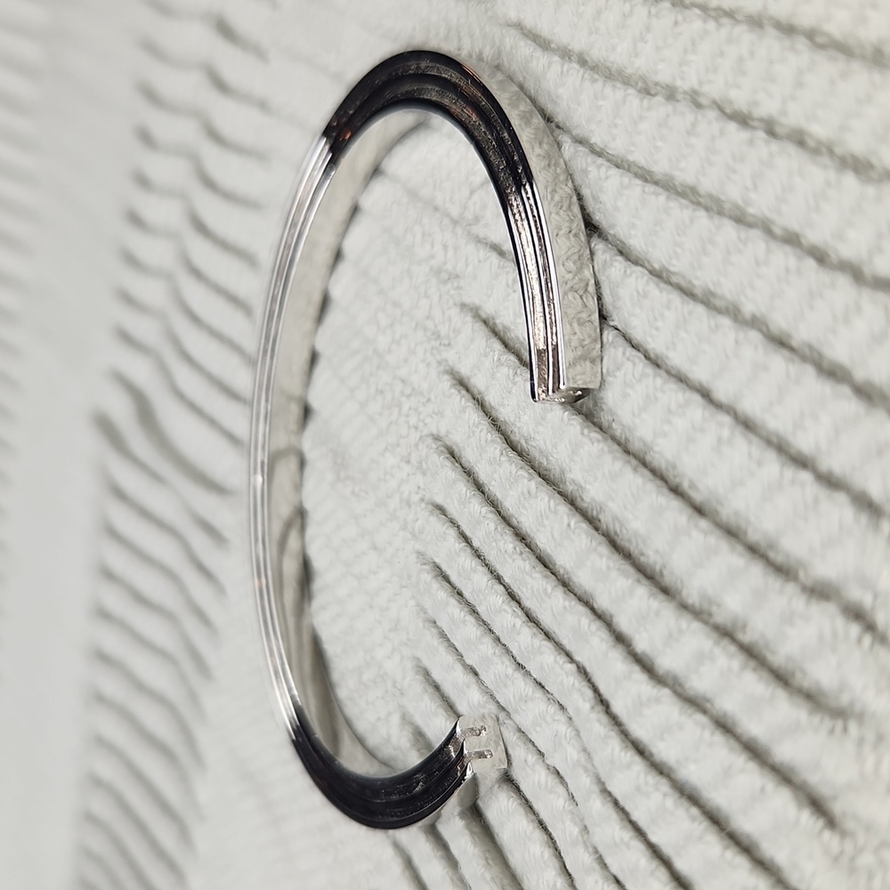 5 for $25! Stella Valle E Initial Cuff Bracelet Silver Color